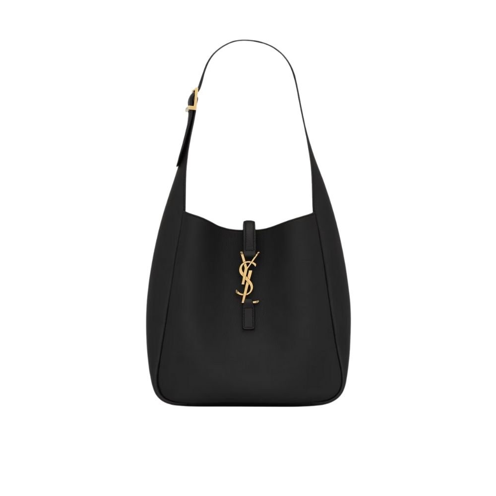 Thumbnail-16-4-1 Saint Laurent Le 5 À 7 Soft Small Hobo Bag In Smooth Leather Black 713938Aaauq1000 - Image 1