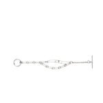 Hermes Chaine Dancre Punk Bracelet Silver H122400B 00Sh