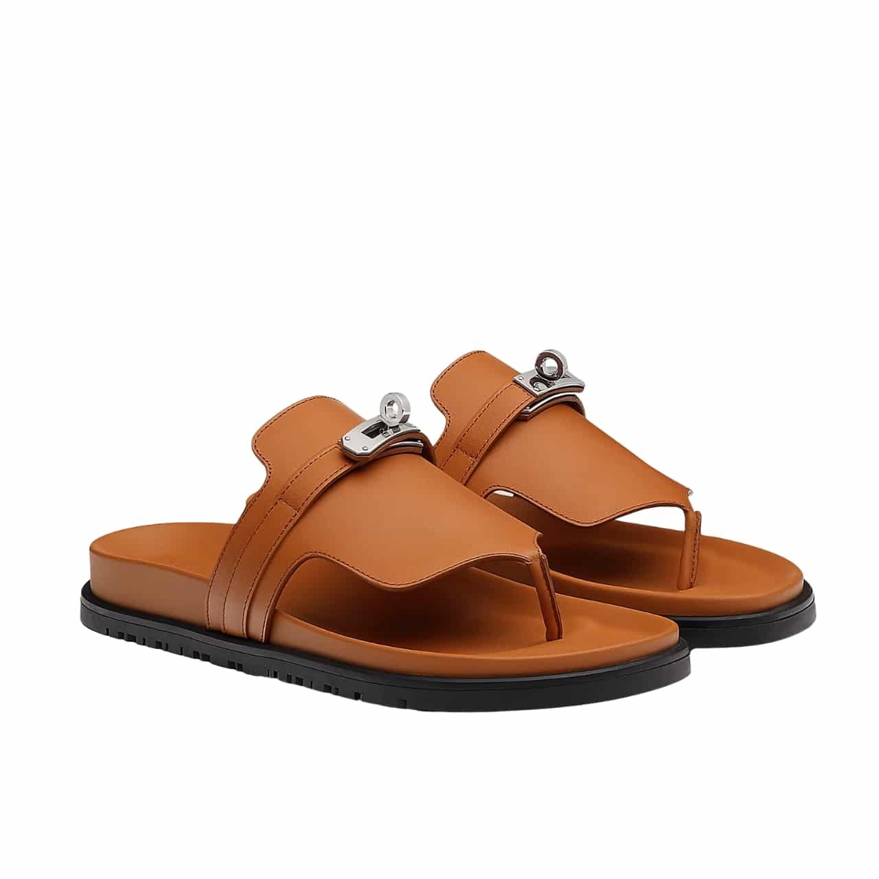 Thumbnail-18-1-2 Hermes Empire Sandal Marron Glaise H221074Z 1V360 - Image 1