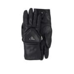 Prada Leather Gloves Triangle Logo Nylon In Black 1Gg141 2Dwz F0002