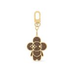 Louis Vuitton Monogram Vivienne Xmas Bag Charm Key Holder Gold M02210