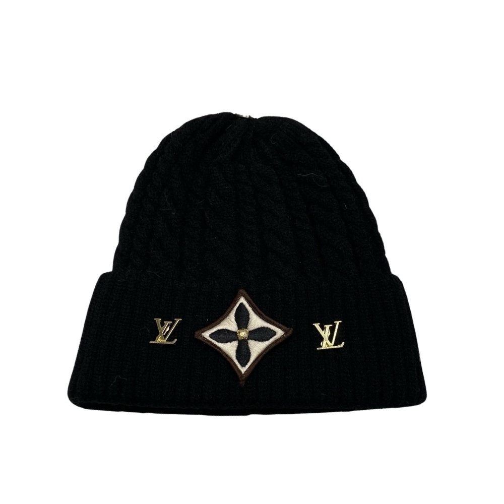 Thumbnail-20-11 Louis Vuitton Lv Headline Beanie In Black Wool - Image 1