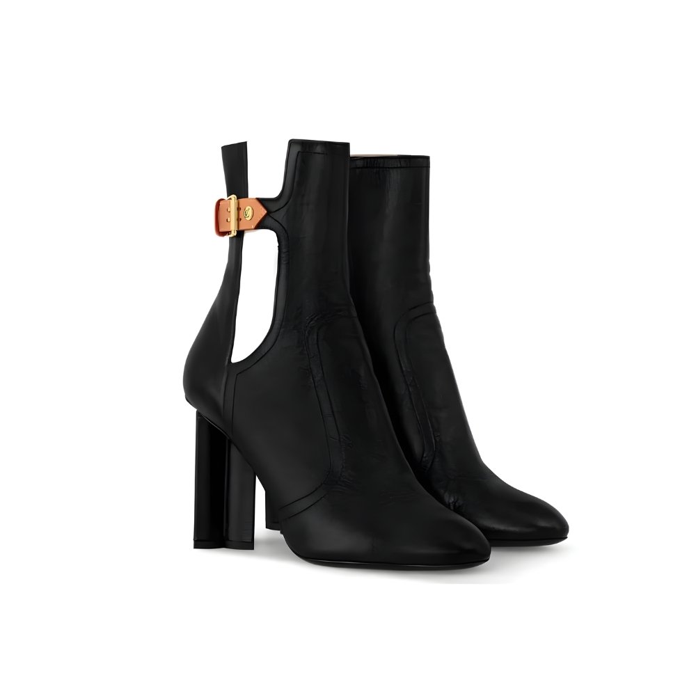Thumbnail-20-4-4 Louis Vuitton Silhouette Ankle Boot Black 1Acl6X - Image 1