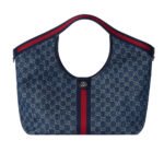 Gucci Giglio Large Tote Bag Blue And White Gg Denim 60Cm ‎853971 Faffq 8864