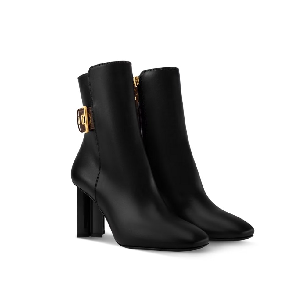 Thumbnail-22-2-3 Louis Vuitton Silhouette Ankle Boot Black 1Aiefp - Image 1