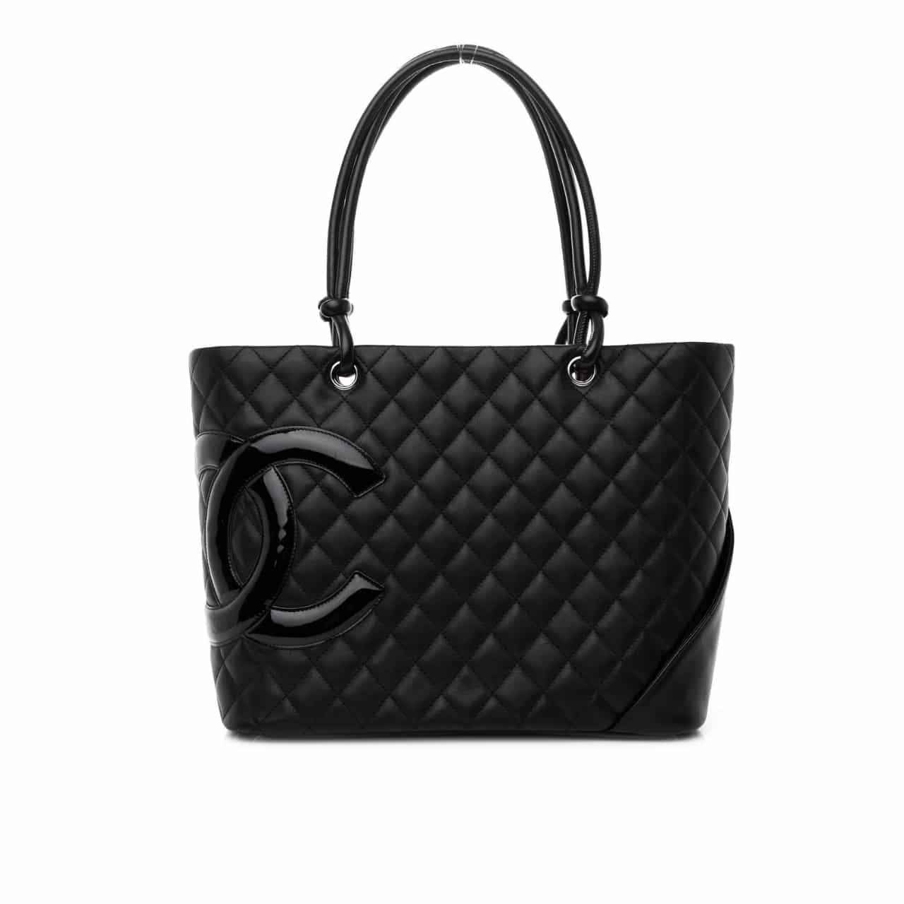 Thumbnail-24 Chanel Cambon Line Large Tote Bag In Black 41Cm A25169 - Image 1