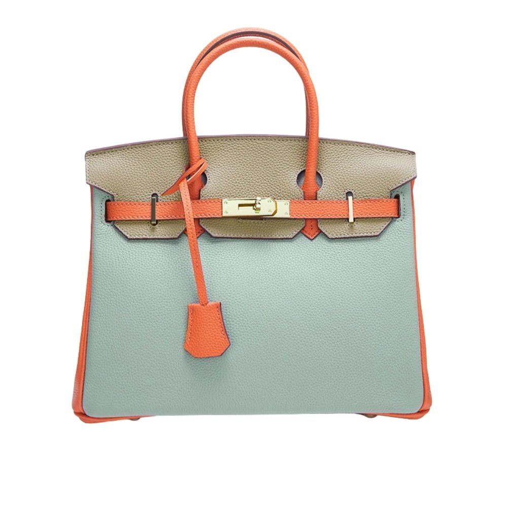 Thumbnail-3-6 Hermes Birkin Mini Gold Hardware Epsom Multicolor 20Cm - Image 1