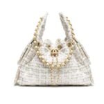 Chanel 25 Small Handbag Tweed And Gold Tone Metal Khaki 26Cm As5293 B21178 Nr774