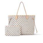 Louis Vuitton Neverfull GM Damier Azur Rose Ballerine Pink 39Cm N40601
