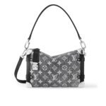 Louis Vuitton MM Side Trunk Bag Denim Gray 23Cm M21460