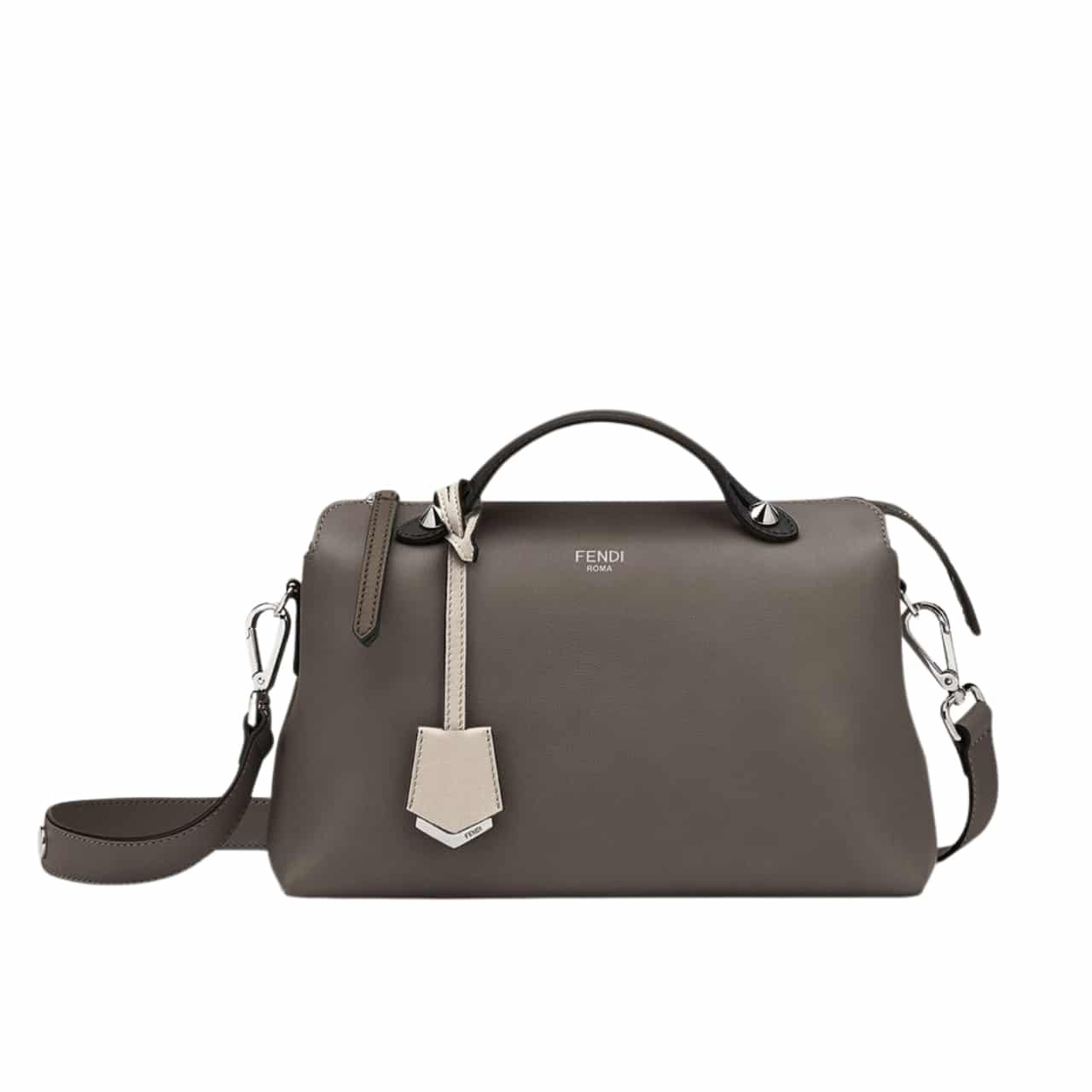 Thumbnail-4-10-3 Fendi By The Way Medium Leather Boston Bag Brown 20Cm 8Bl1465Qjf03B - Image 1