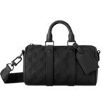Louis Vuitton Keepall Bandoulière 25 Monogram Taurillon Black 24Cm M20900