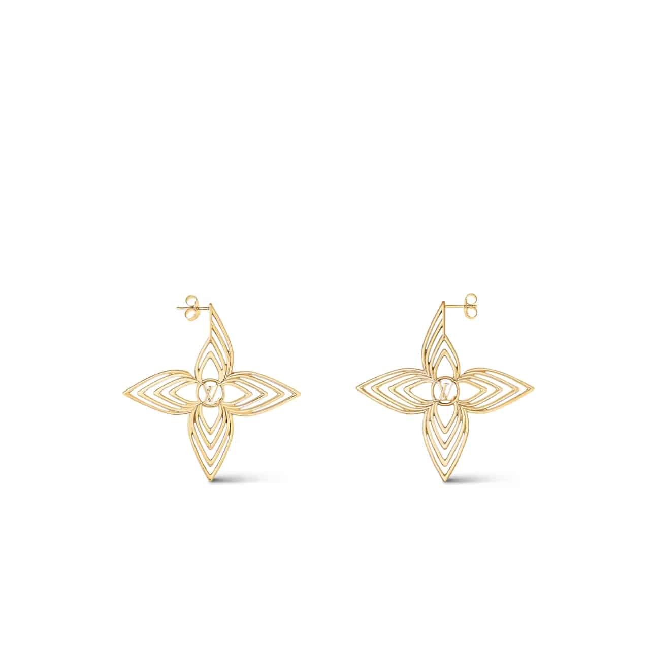 Thumbnail-4-6-4 Louis Vuitton Lv Breeze Earrings Gold M02659 - Image 1