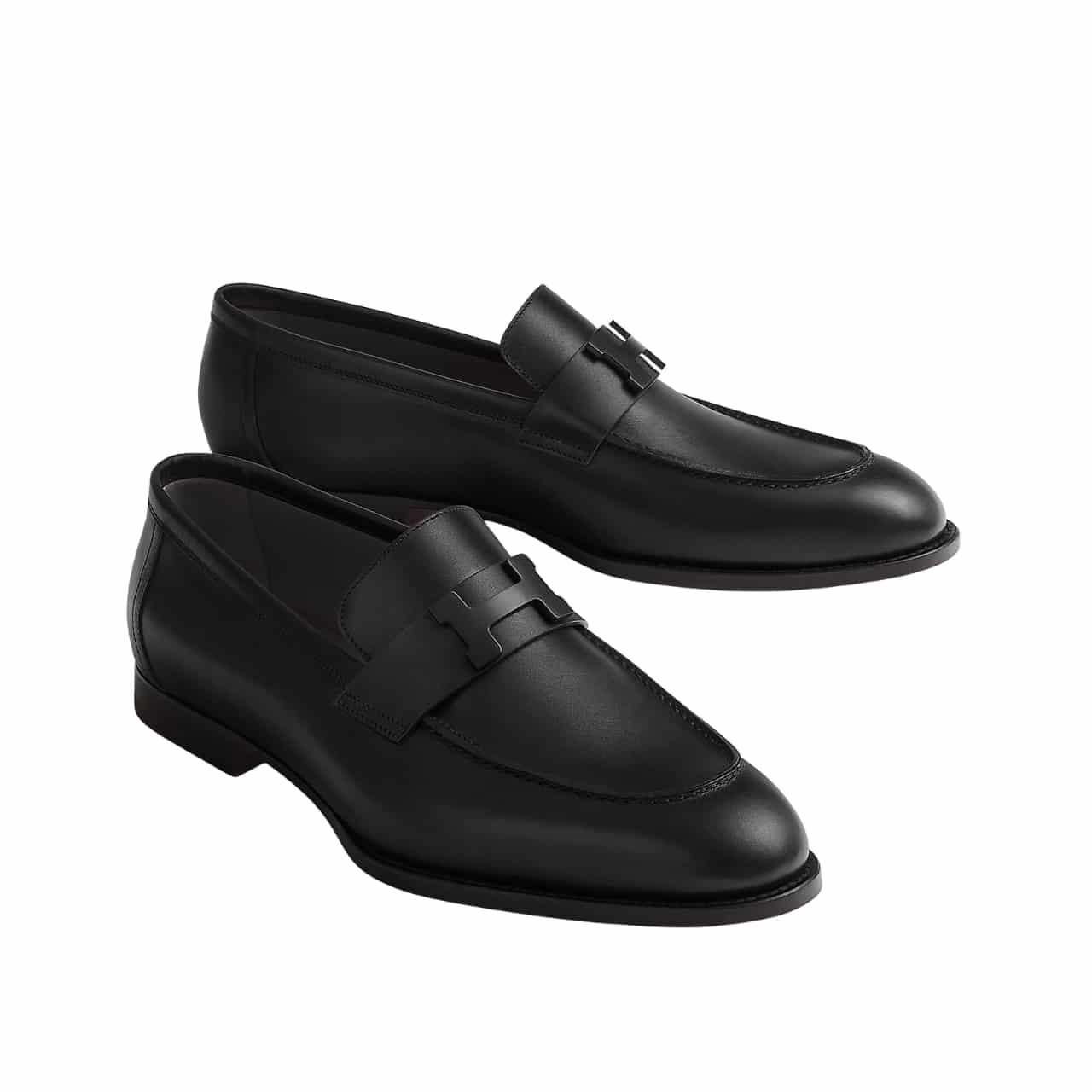 Thumbnail-42-2-1 Hermes Paris Loafer Black With Black Metal H232903Za02395 - Image 1