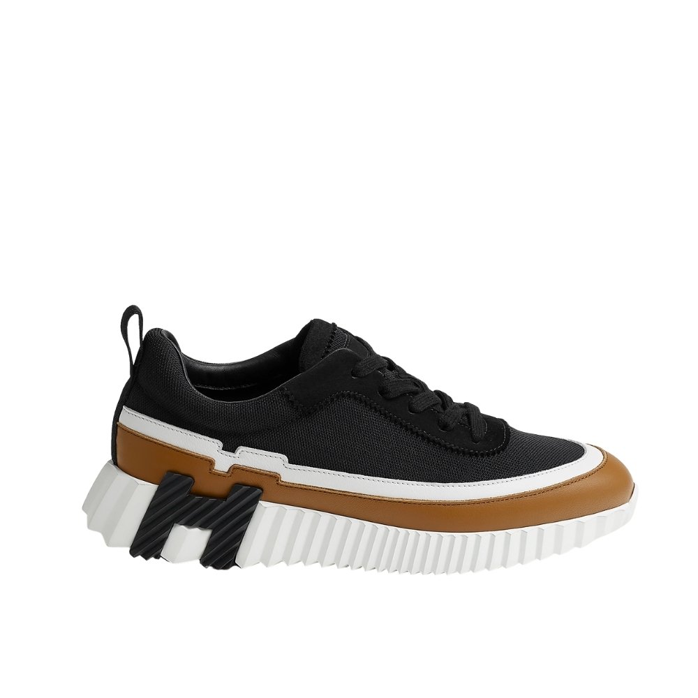 Thumbnail-5-1-7 Hermes Bouncing Sneaker Black And Brown H242087Z 02340 - Image 1