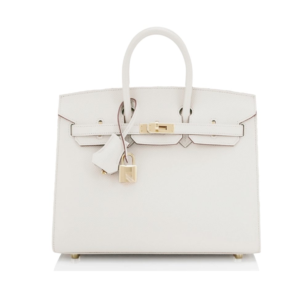 Thumbnail-5-11-2 Hermes Birkin 25 Gold Hardware Epsom White 25Cm - Image 1