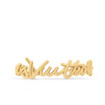 Louis Vuitton Lv Script Bracelet Gold M1812S