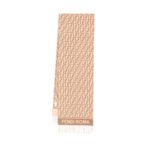 Fendi Logo Detail Fringed Scarf Brown 180Cm Fxt113 Aqcw F0Qb8