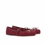 Gucci Women Horsebit Ballet Flat Red 821220 Fad8F 8546