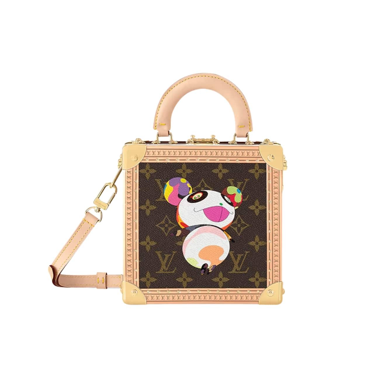 Thumbnail-53-3 Louis Vuitton X Takashi Murakami Mini Square Trunk Brown 17Cm M13127 - Image 1