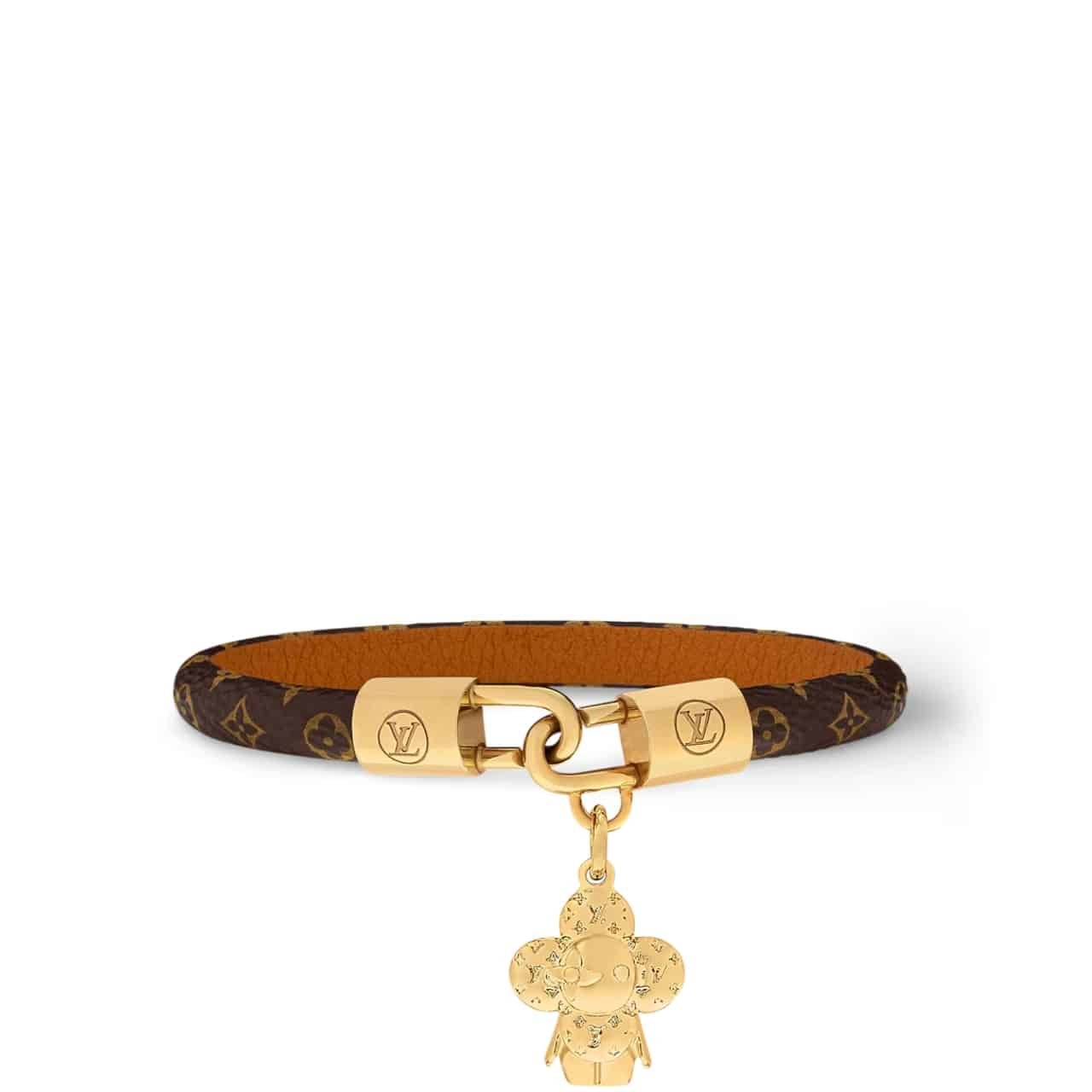 Thumbnail-6-3-6 Louis Vuitton Vivienne Bracelet Brown M4140E - Image 1