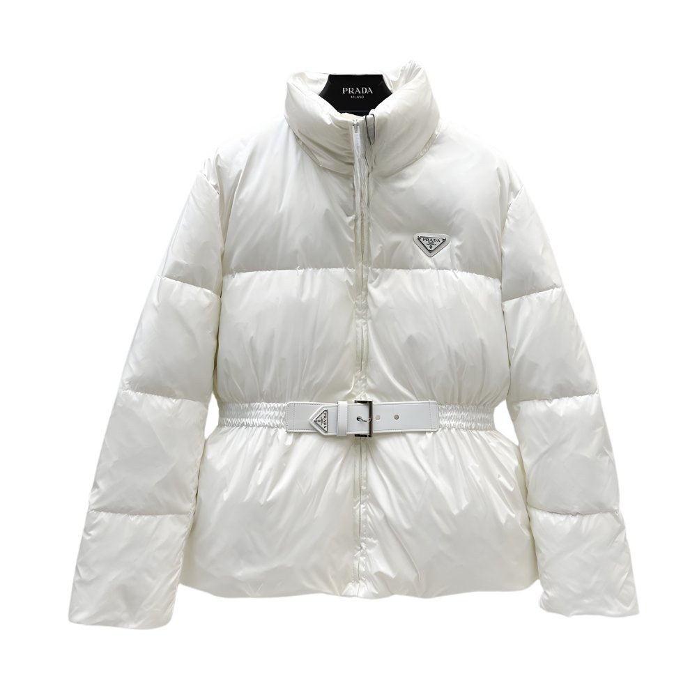 Thumbnail-6-7-3 Prada Loden Down Jacket White - Image 1