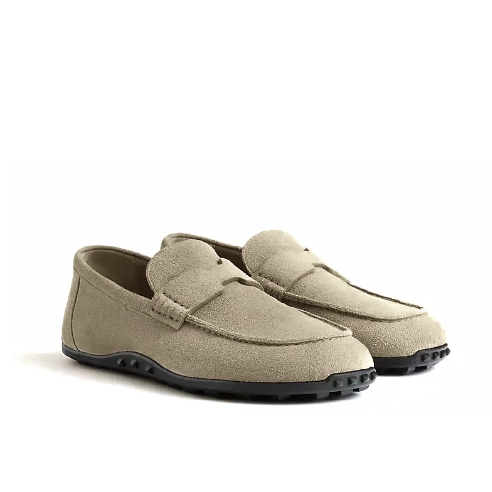 Thumbnail-60-3 Hermes Lazy Loafer Beige H252020Z Vd395 - Image 1
