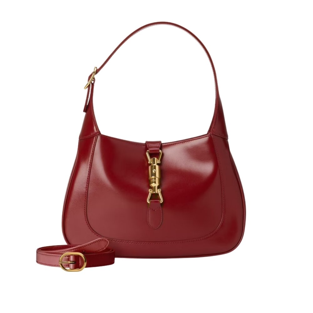 Thumbnail-67-1-1 Gucci Jackie 1961 Medium Shoulder Bag Red Leather 27Cm 636709 10O0G 6638 - Image 1