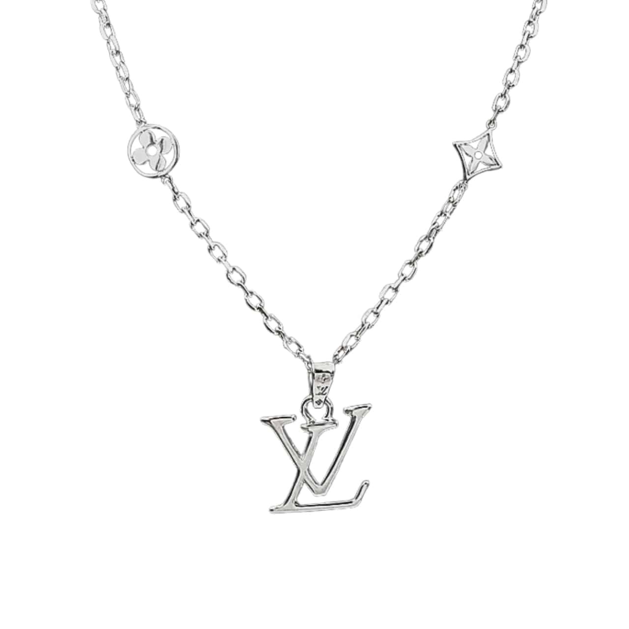 Thumbnail-7-4-4 Louis Vuitton Dimension Necklace Pendant Silver M02747 - Image 1