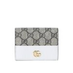 Gucci Bi Color Gg Marmont Small Wallet Beige And White 11Cm 658610 17Wag 9096