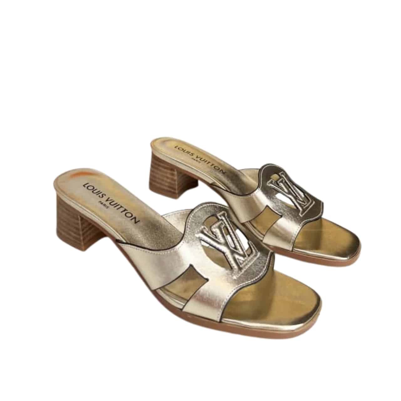 Thumbnail-78-2 Louis Vuitton Lv Isola Mule Gold - Image 1