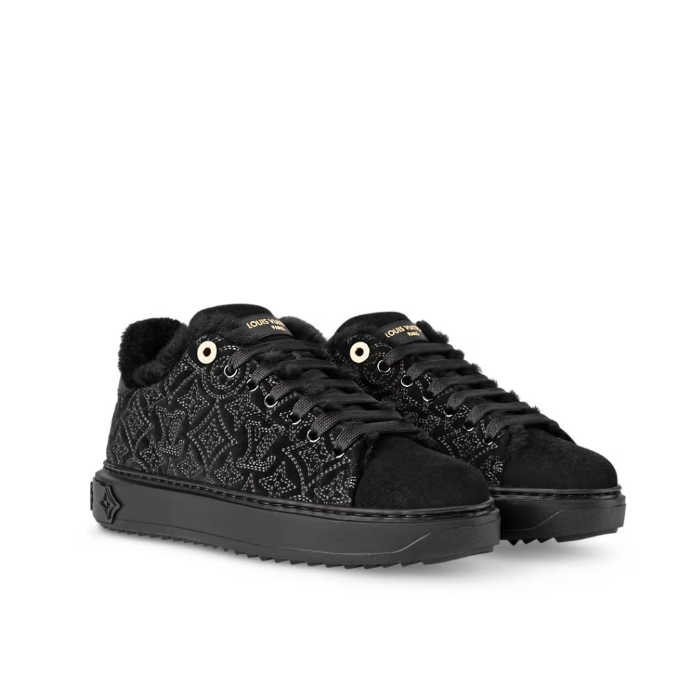 Thumbnail-8-9-1 Louis Vuitton Time Out Trainers Black 1Aidhw - Image 1