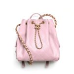 Chanel 25 Medium Size Backpack Grain Effect And Gold Metal Pink 23Cm As5600 B20304 U3645