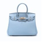 Hermes Birkin 35 Togo Leather Gold Hardware Blue 35Cm