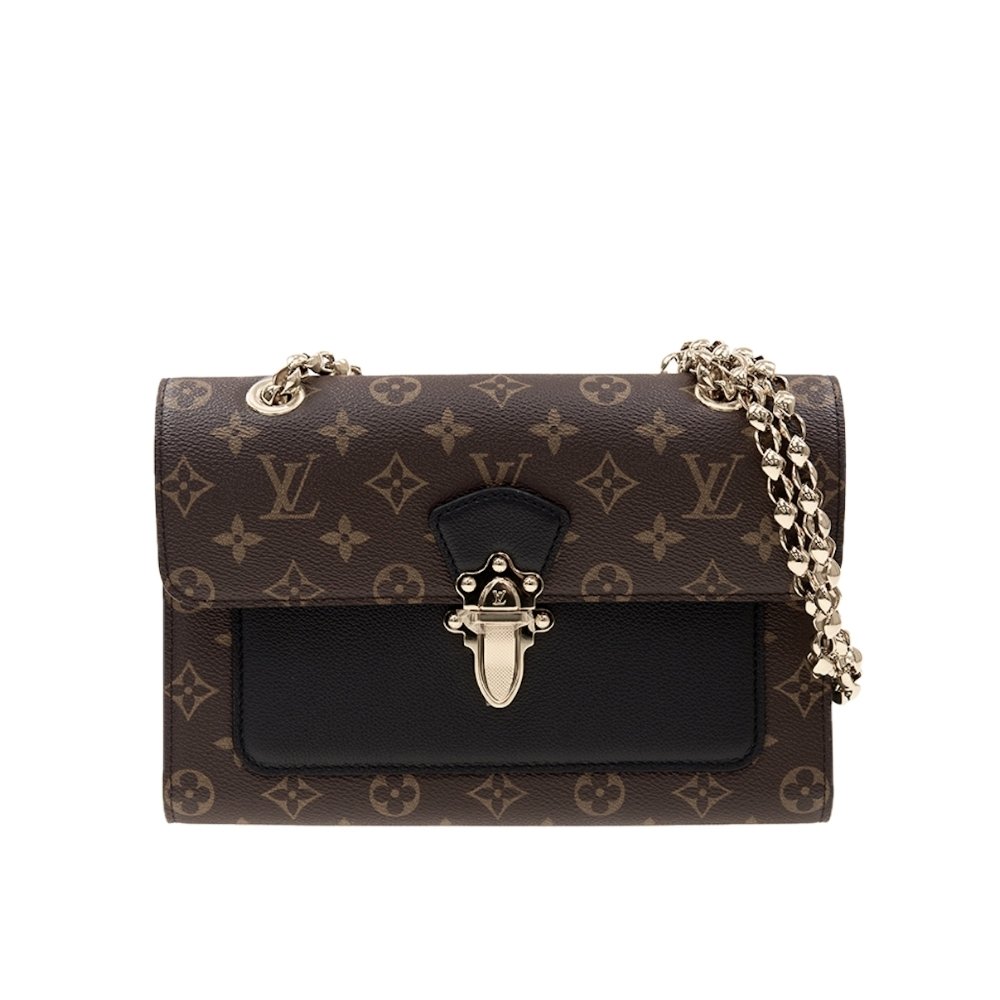Thumbnails-Emlina-15-2 Louis Vuitton Victoire Monogram Canvas Noir Black 27Cm M41730 - Image 1