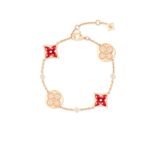 Louis Vuitton Color Blossom Bb Multi-Pattern Bracelet Pink Gold Qa5122