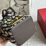 Valentino Mini Vlogo Signature Bucket Bag In Toile Iconographe Brown 22Cm 5W2P0Z44Vri 6Zn - Image 9