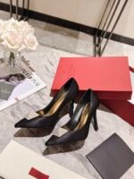 Valentino Garavani One Stud Pump With Crystals Black 1W2S0Fh8Xic Edm - Image 4