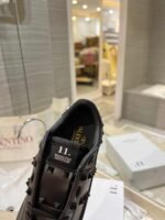 Valentino Garavani Flatform Rockstud Untitled Sneaker In Calfskin Black - Image 4