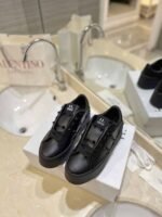 Valentino Garavani Flatform Rockstud Untitled Sneaker In Calfskin Black - Image 8