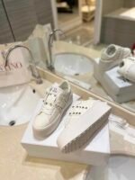 Valentino Garavani Flatform Rockstud Untitled Sneaker In Calfskin White 4W2S0Gg8Bhs 0Bo - Image 7