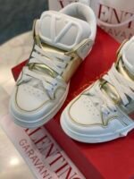 Valentino Garavani Open Skate Sneaker White And Gold - Image 3