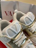 Valentino Garavani Open Skate Sneaker White And Gold - Image 6