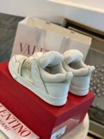 Valentino Garavani Open Skate Sneaker White And Gold - Image 8