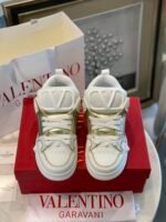 Valentino Garavani Open Skate Sneaker White And Gold - Image 10