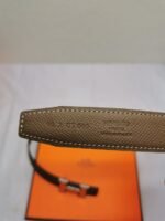 Hermes Belt Togo Swift Silver Buckle Brown 24Mm - Image 4
