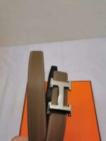 Hermes Belt Togo Swift Silver Buckle Brown 24Mm - Image 3