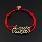 Louis Vuitton Lv Script Bracelet Red Gold M4479Z - Image 5
