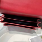 Saint Laurent Sunset Embossed Leather Bag Red - Image 5