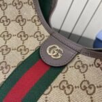 [Super Vip 1:1] Gucci Giglio Large Tote Bag Gg Canvas Beige And Dark Brown 60Cm 853971 Faffp 2547 - Image 7